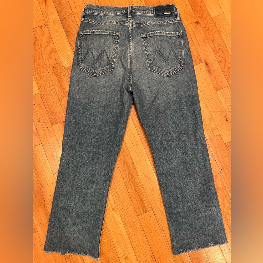 MOTHER Jeans High Waisted Rider Krimp cropped